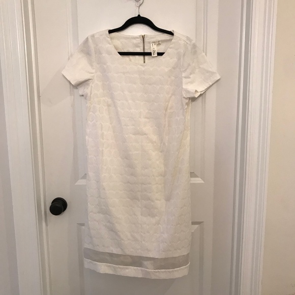 Emma & Michele Dresses & Skirts - Emma & Michelle White Dot Shift Dress